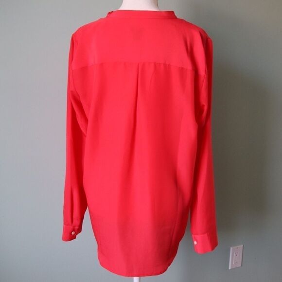 J.CREW Factory Band Collar Blouse Size Medium - Picture 5 of 7